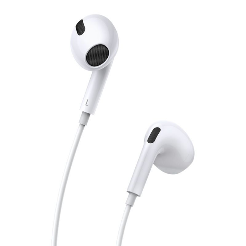 BASEUS - Audifono In-Ear Con Cable Baseus Encok C17 con conector Tipo C Blanco