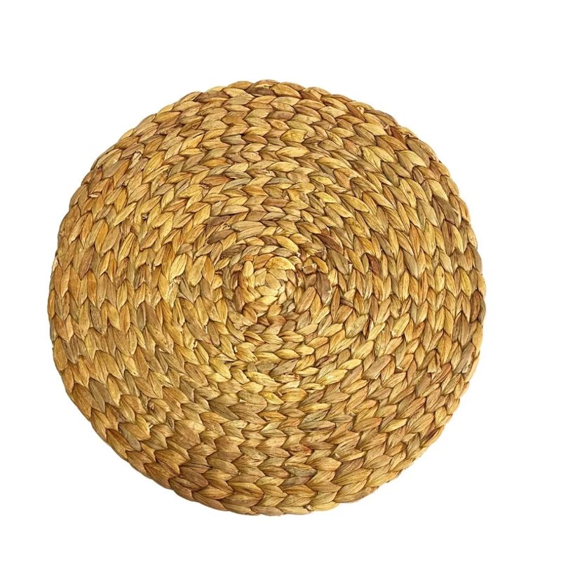 GENERICO - Set 4 Manteles Individuales De 35 Cm Redondos Fibra Natural
