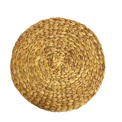 GENERICO - Set 4 Manteles Individuales De 35 Cm Redondos Fibra Natural