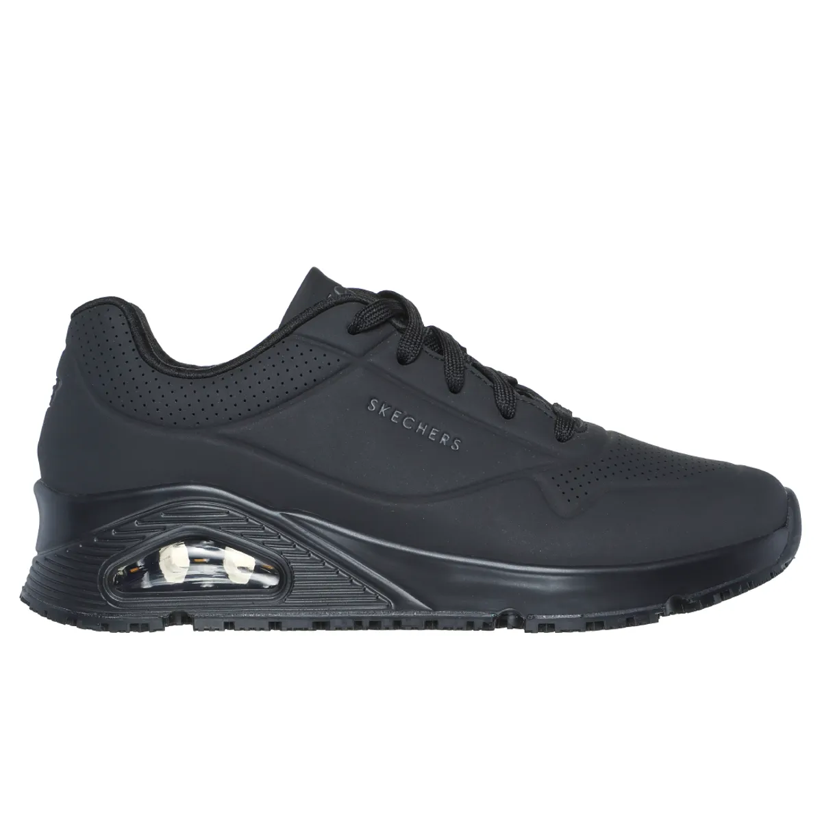 SKECHERS - Calzado Ocupacional Skechers Uno Negro Mujer