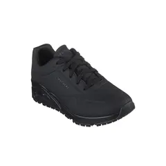 SKECHERS - Calzado Ocupacional Uno Negro Mujer