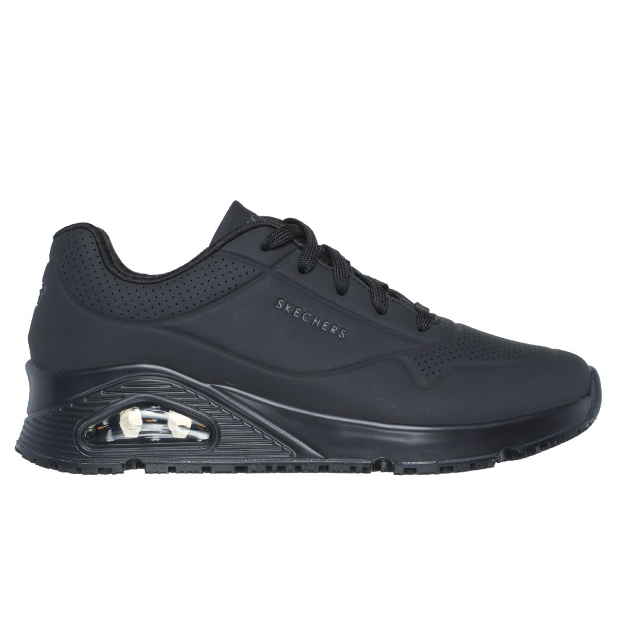 SKECHERS - Calzado Ocupacional Skechers Uno Negro Mujer