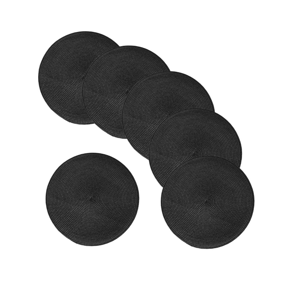 GENERICO - Set De 6 Individuales Redondos Trenzados 38 Cm