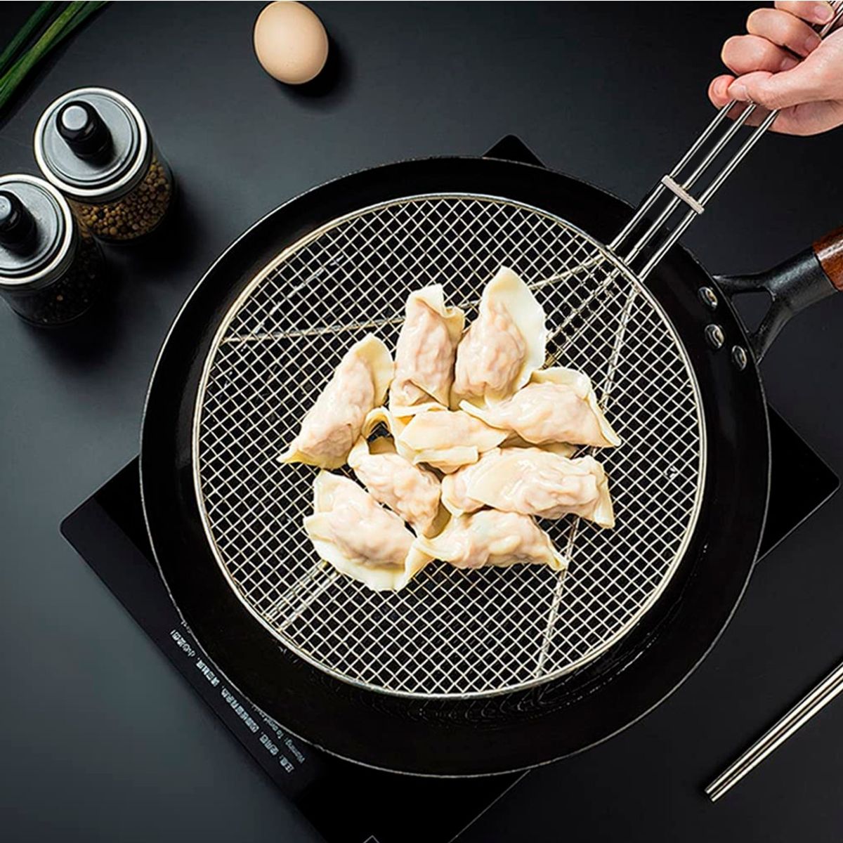 JEWEL - ESPUMADERA REDONDA 20 CM MALLA DELGADA JEWEL