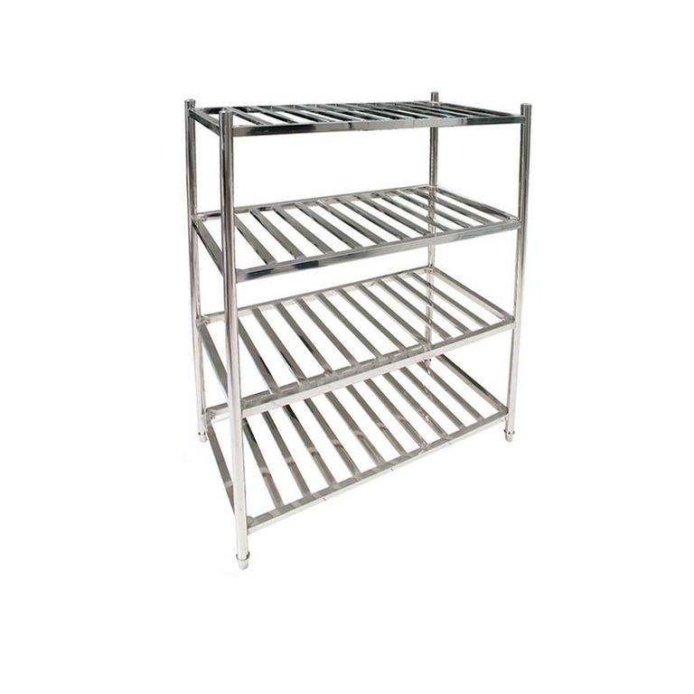 ESTANTERIA ACERO INOX TIPO REJILLA DE 90 x 45 x 155 cms. IMAHE
