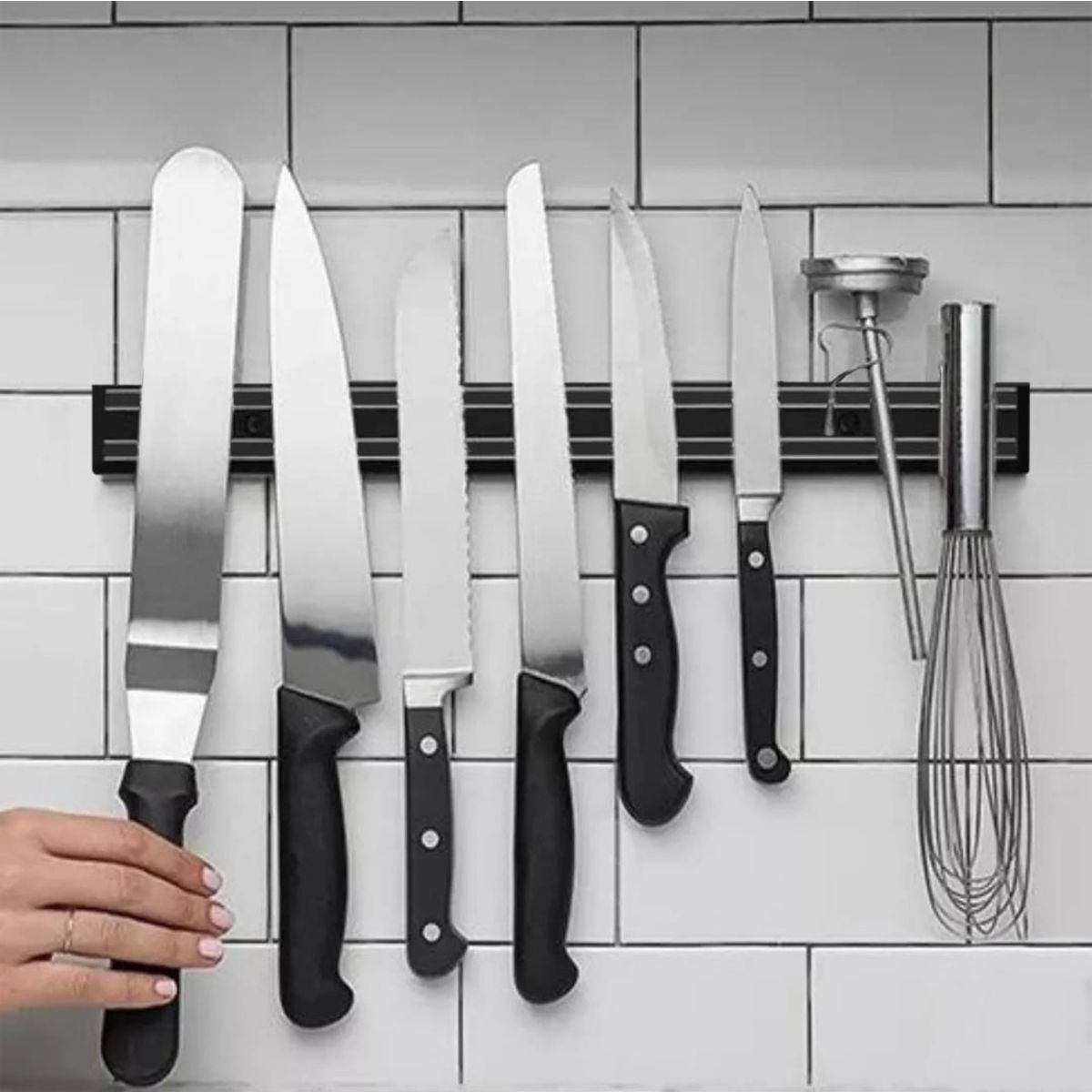 IMAHE - BARRA IMANTADA 61CM CON 6 GANCHOS IMAHE