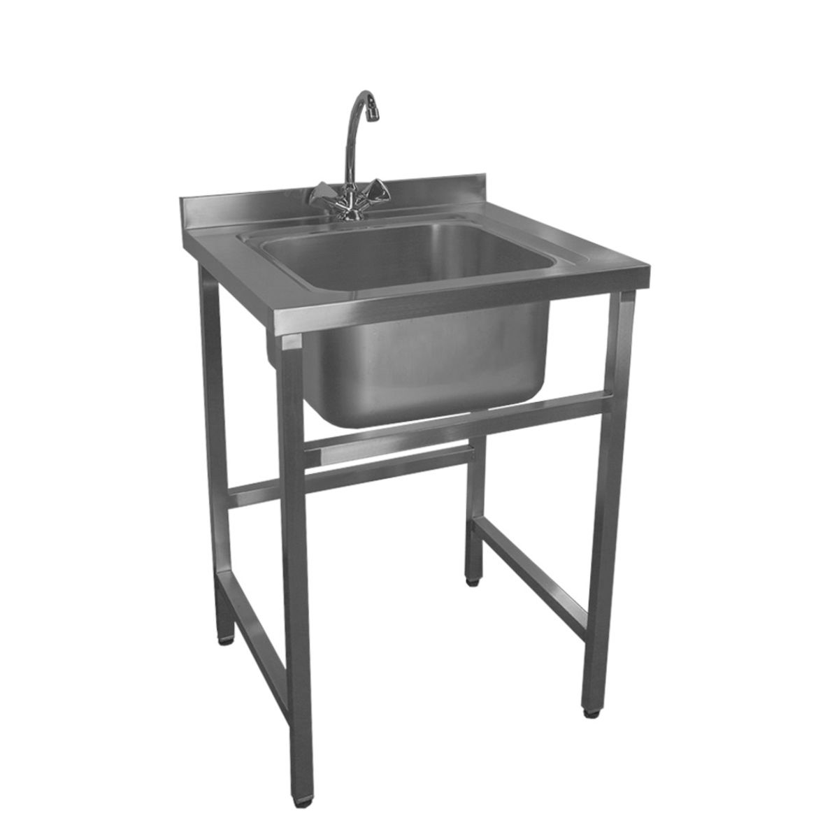 IMAHE - LAVADERO MURAL 1 TAZA ACERO INOX 70X70X85 CM IMAHE