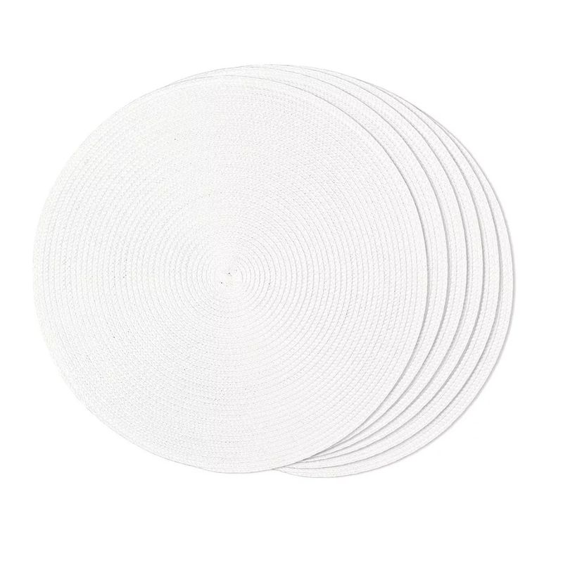 GENERICO - Set De 6 Individuales Redondos Trenzados 38 Cm
