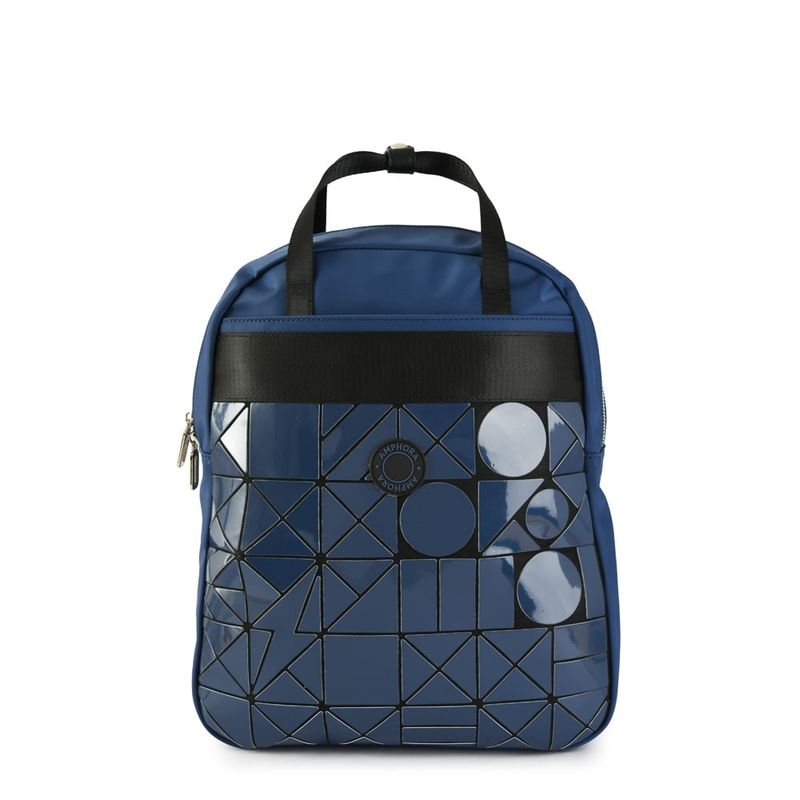 AMPHORA - Mochila Mediana Bonjour Azul Oscuro