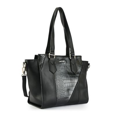 Imagen 2 del producto Cartera tote tres divisiones ezely mediana negro