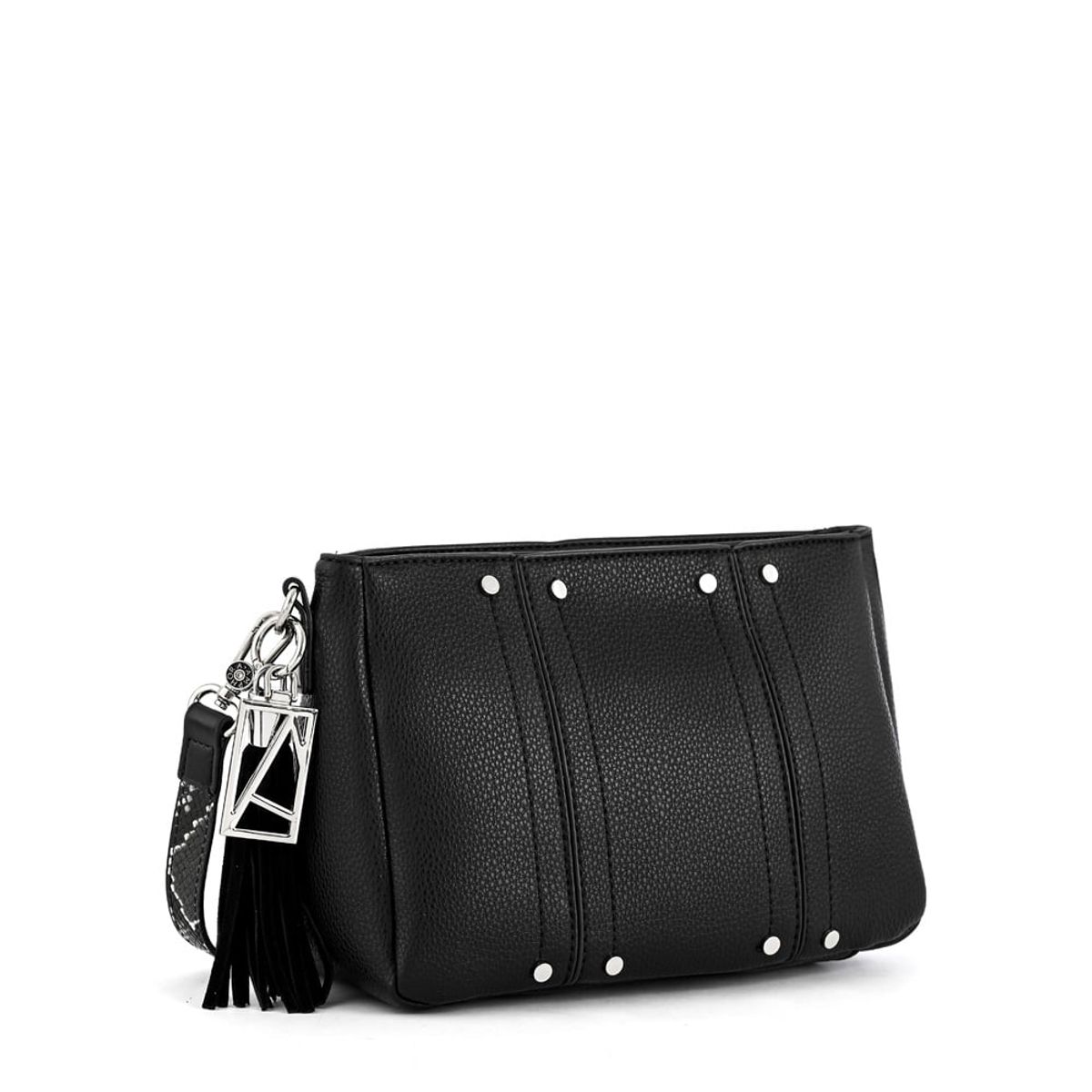 AMPHORA - Cartera bandolera leroy pequeña negro