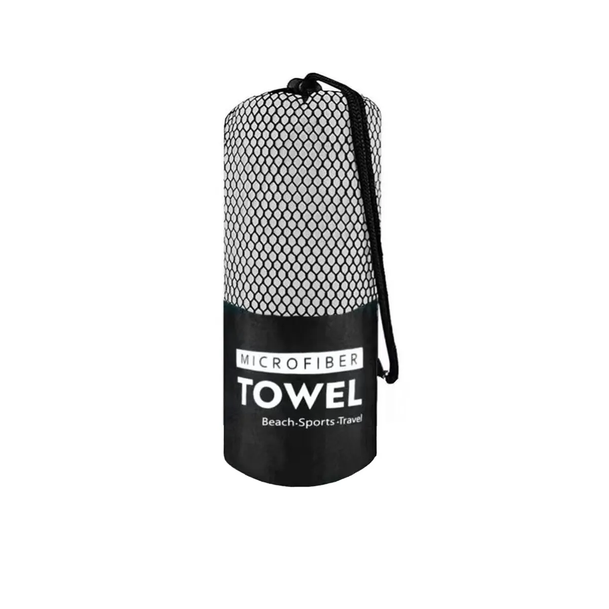 BABYLUNA - Set de Toallas 3 piezas. Microfibra para Deporte, Baño, Playa Gris
