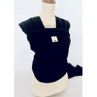 Fular portabebé ergonómico semielasticado color negro