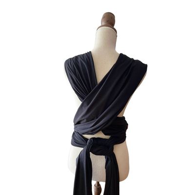 Imagen 2 del producto Fular portabebé ergonómico semielasticado color negro