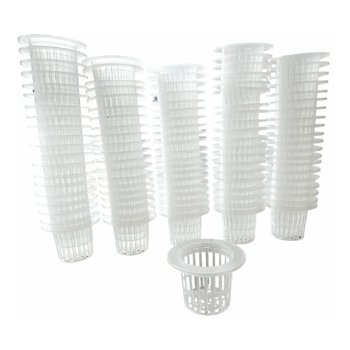 GENERICO - Canasto Cesto Macetero Canastillo Cultivo Hidropónico 100 unidades