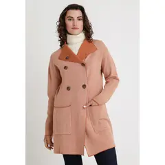 CANADIENNE - Tejido De Mujer Modelo Cara Color Oxido