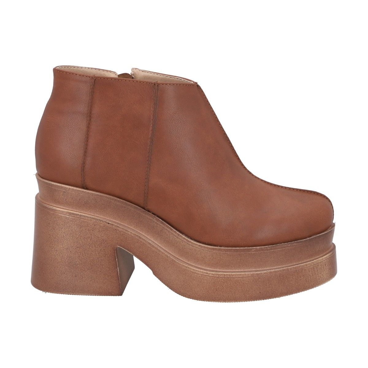 POLICE - Botin Mujer Camel Plataforma Zeta Police