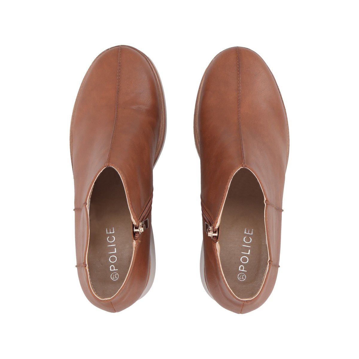 POLICE - Botin Mujer Camel Plataforma Zeta Police