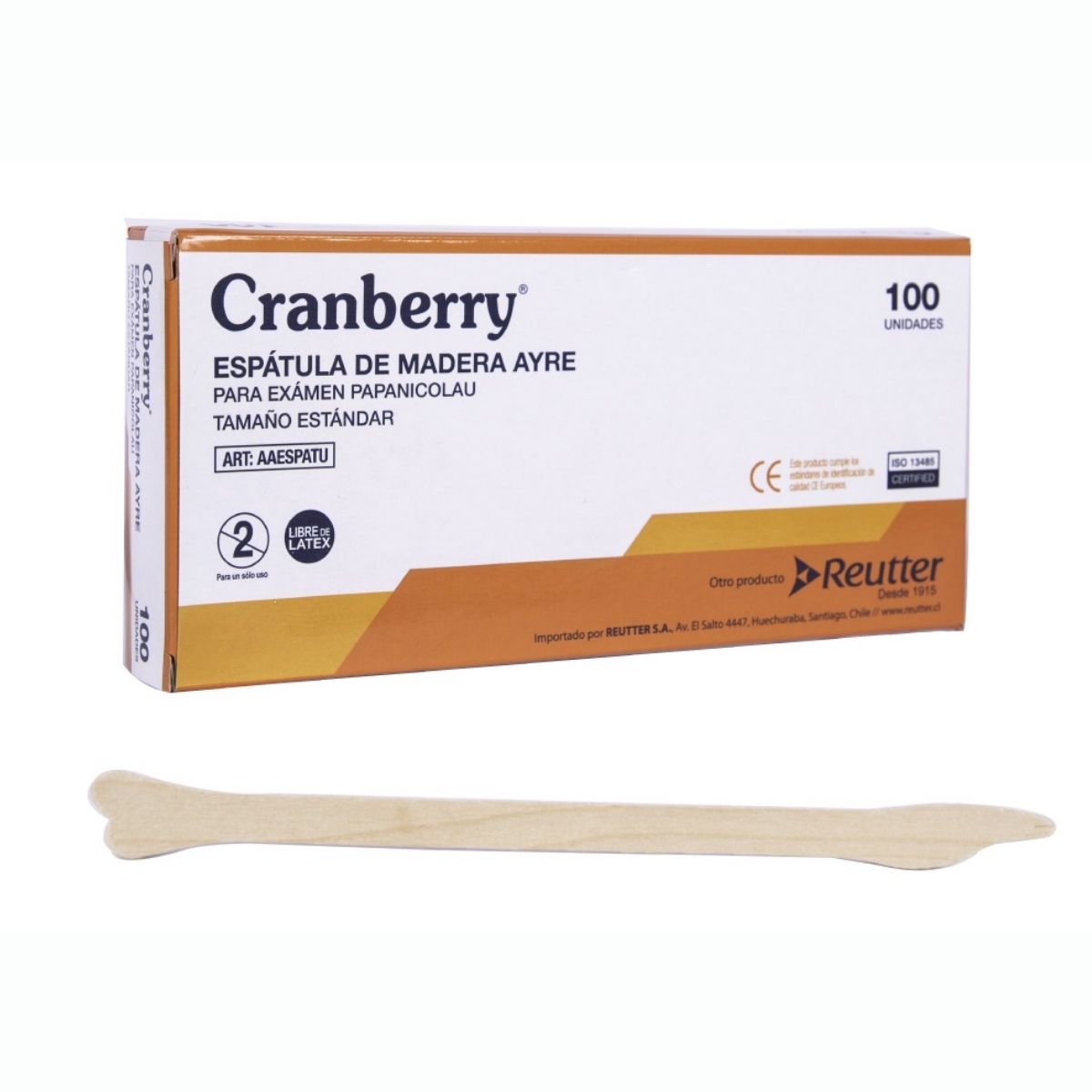 CRANBERRY - Espátula Ayre para exámen Papanicolau 100 Un