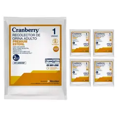 CRANBERRY - Pack 5 Recolectores Orina Adulto Premium 2 Litros