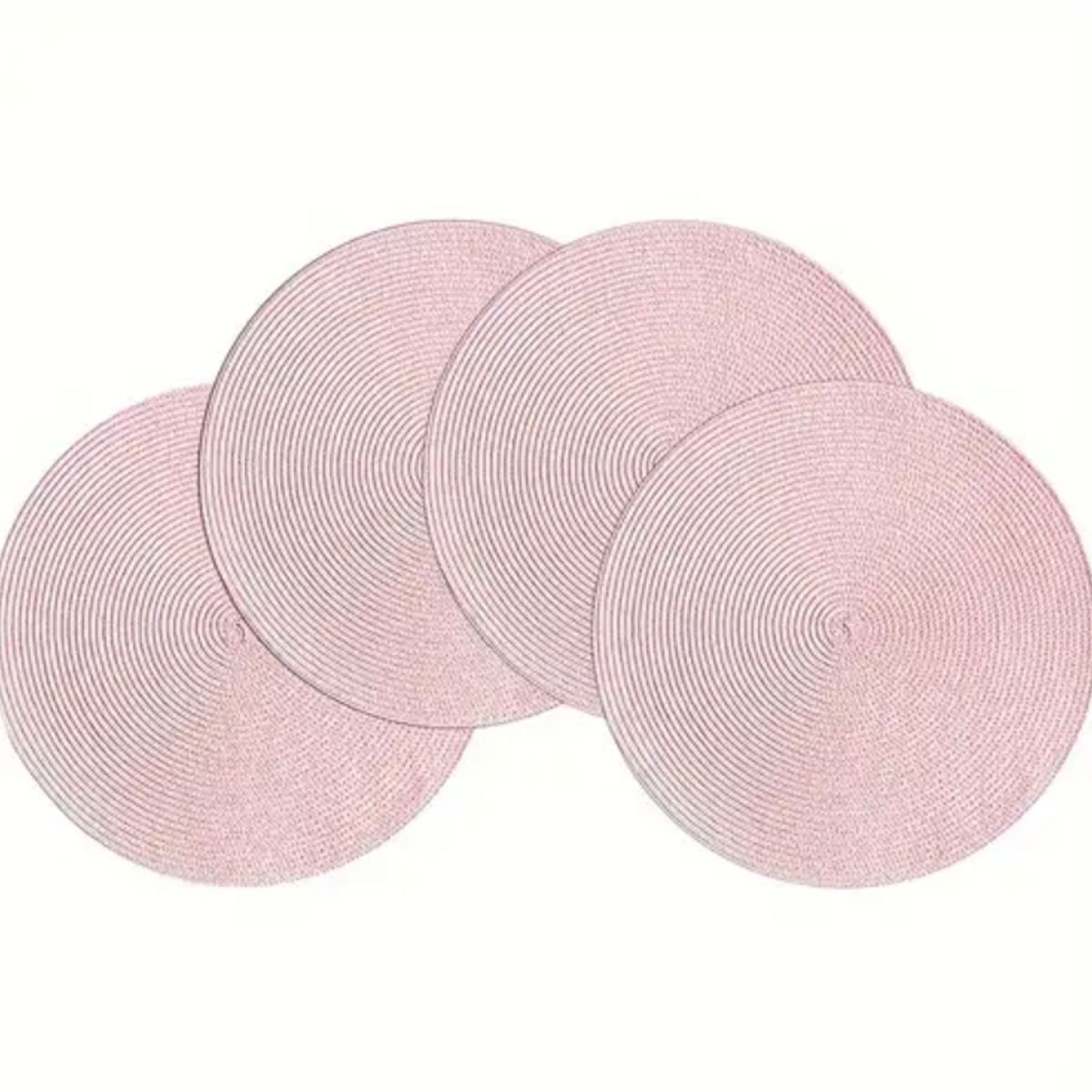 GENERICO - Set De 6 Individuales Redondos Trenzados 38 Cm