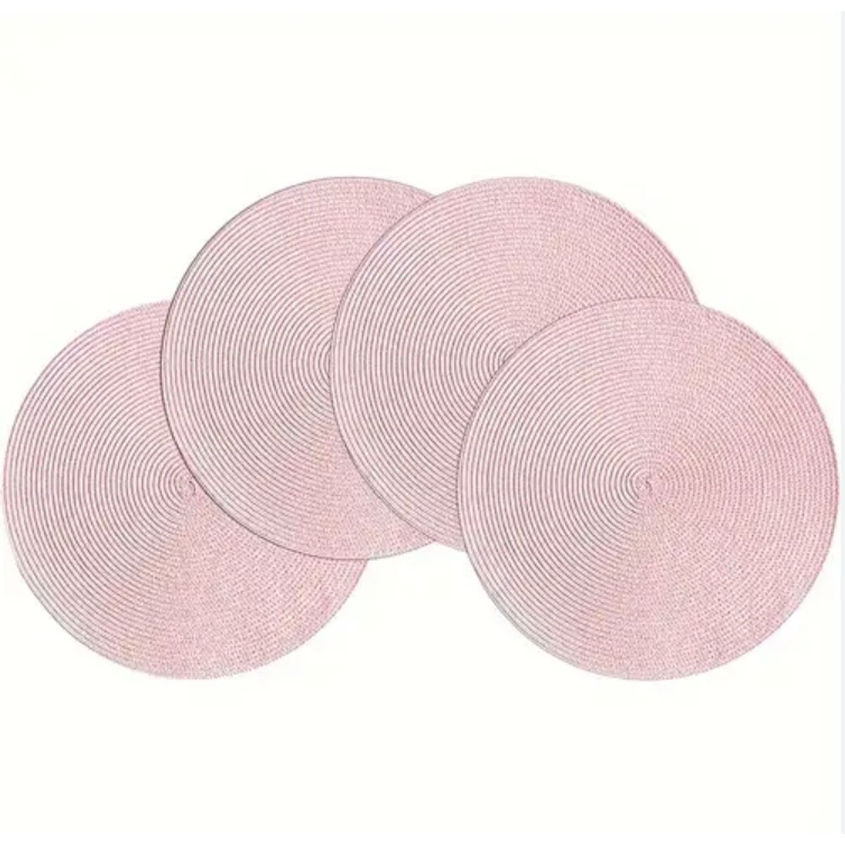 GENERICO - Set De 6 Individuales Redondos Trenzados 38 Cm