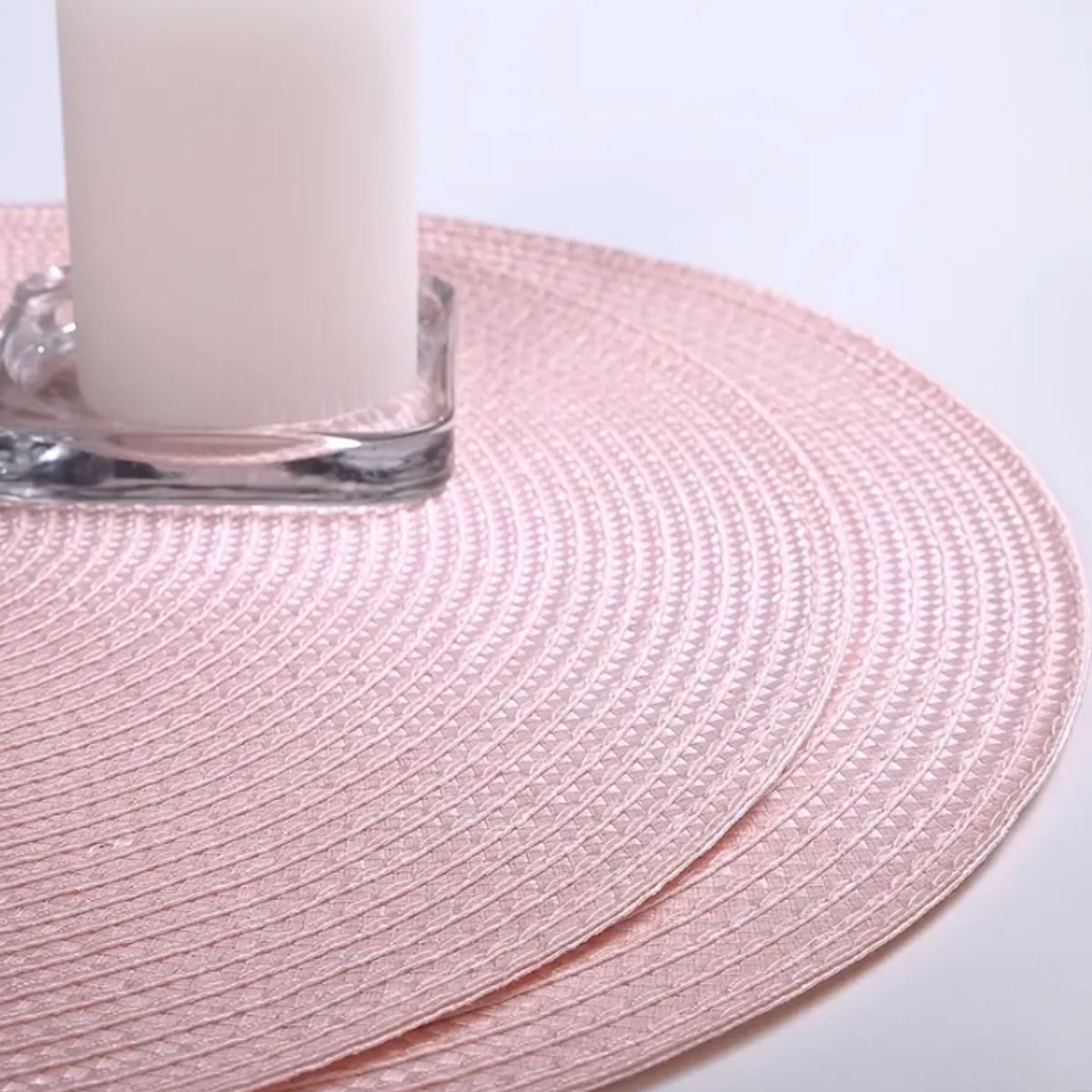 GENERICO - Set De 6 Individuales Redondos Trenzados 38 Cm