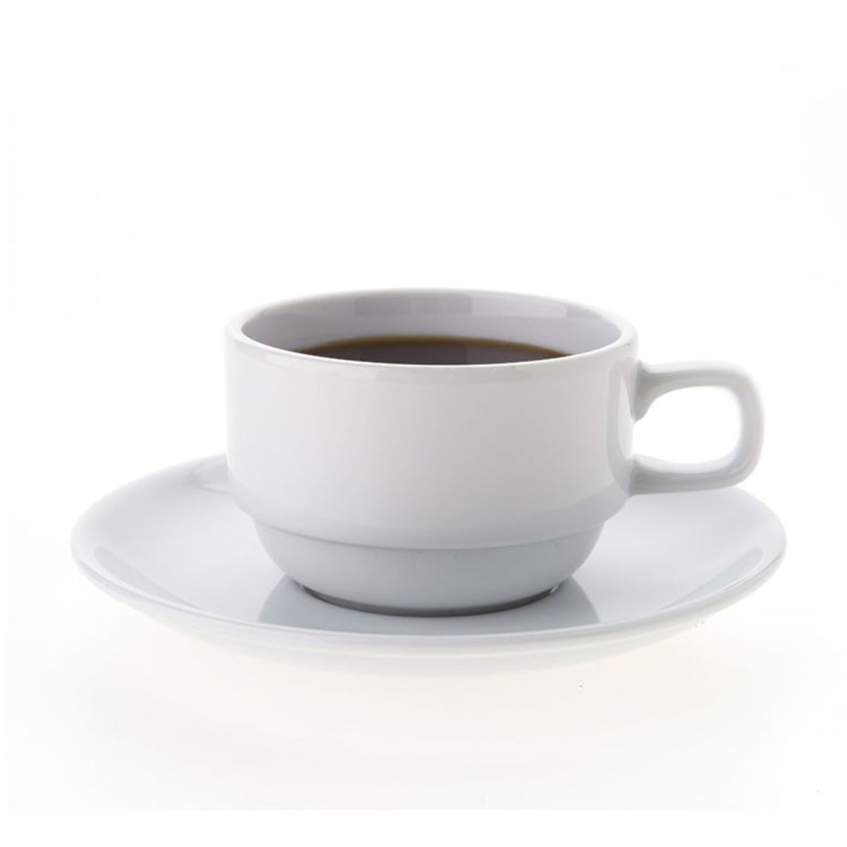 TOWER CERAMICS - Set De 6 Taza Te 200 Cc Con Platillo Apilable Linea Tower TOWER CERAMICS