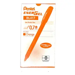 PENTEL - Roller Lapiz Gel Makkuro 07mm Naranjo - 12u