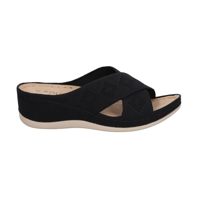 POLICE - Sandalia Mujer Juana Plataforma Negro Police