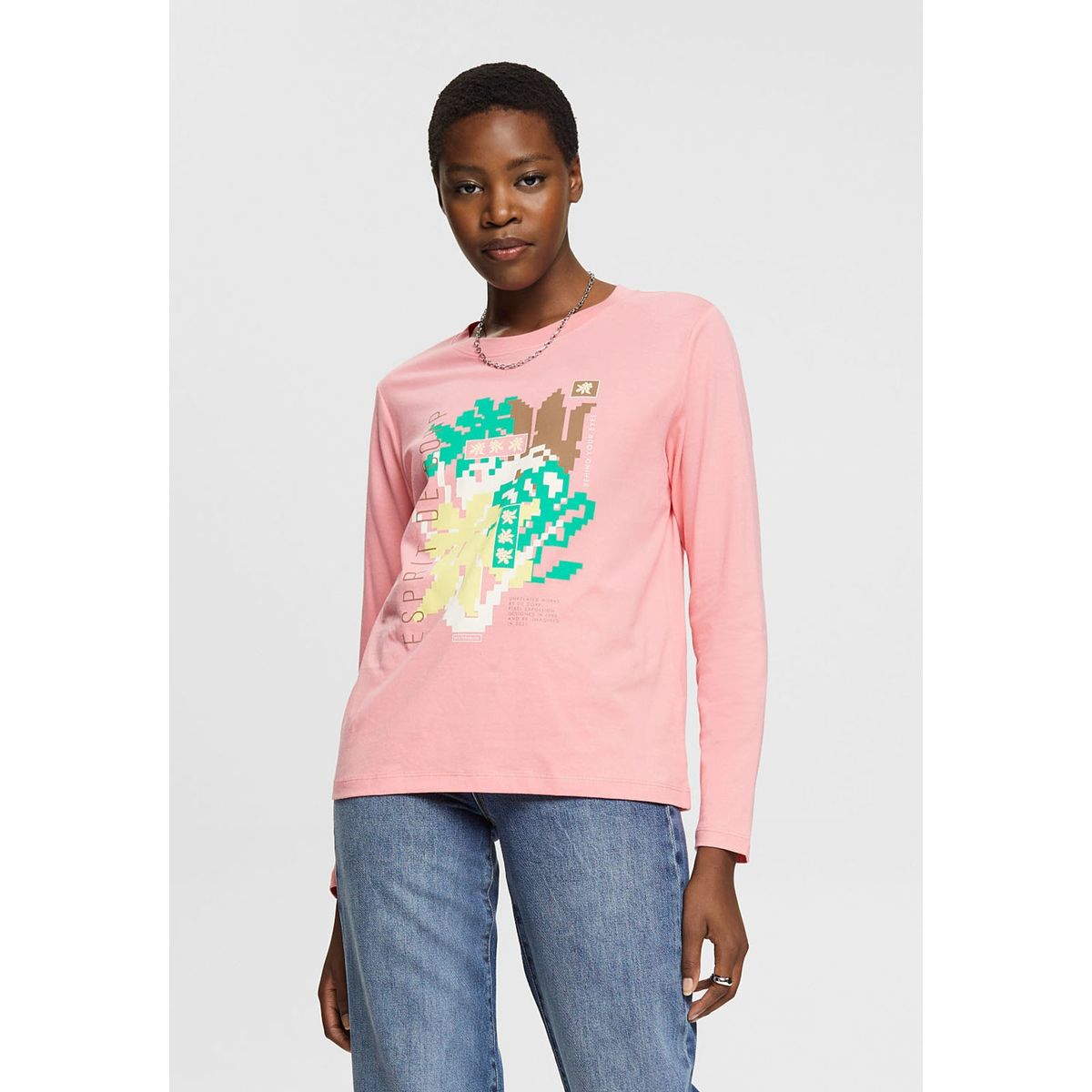 ESPRIT - Polera Con Estampado Retro Mujer Esprit ESPRIT
