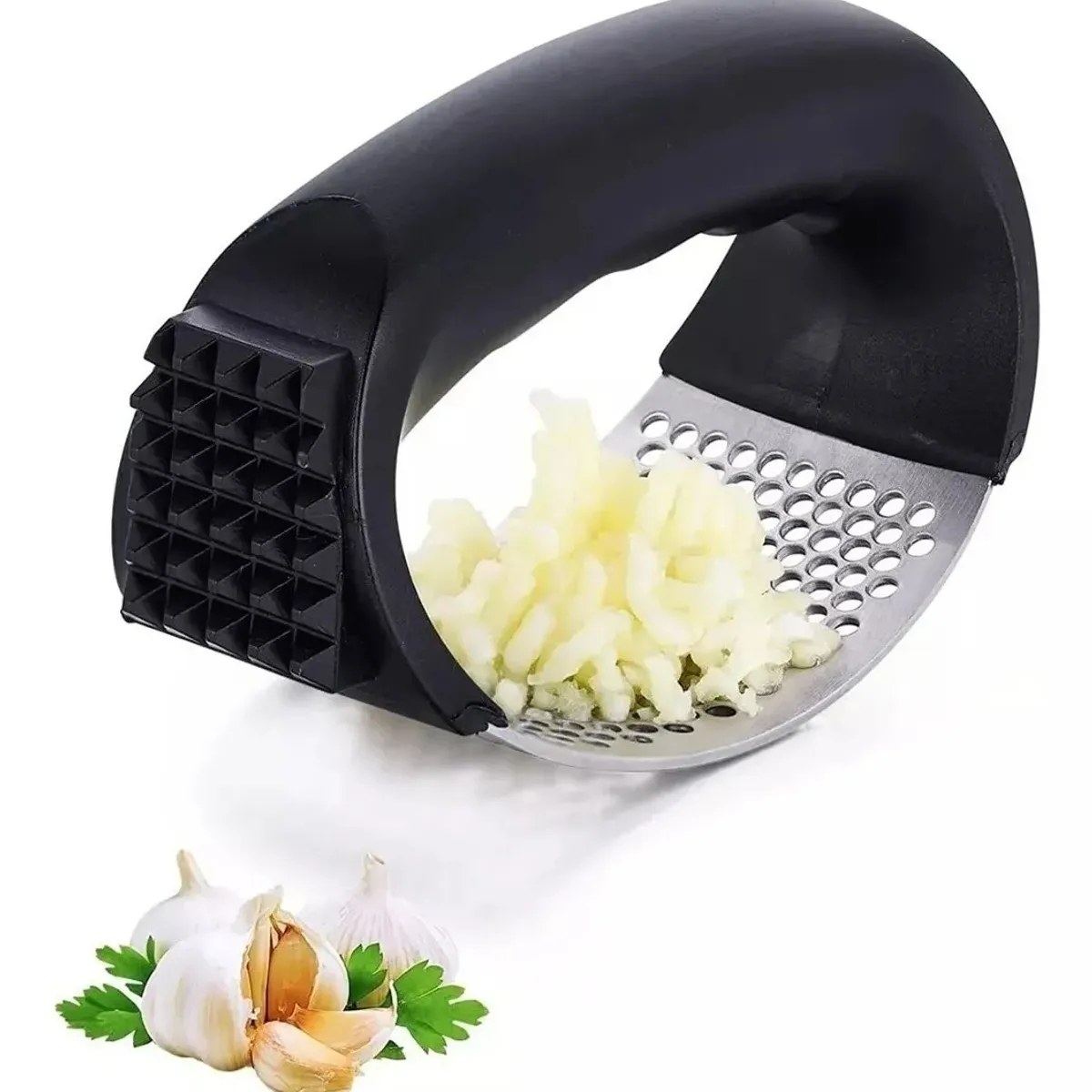 GENERICO - Prensa Para Ajo Triturador Ovalado Moledor Triturador Acero.