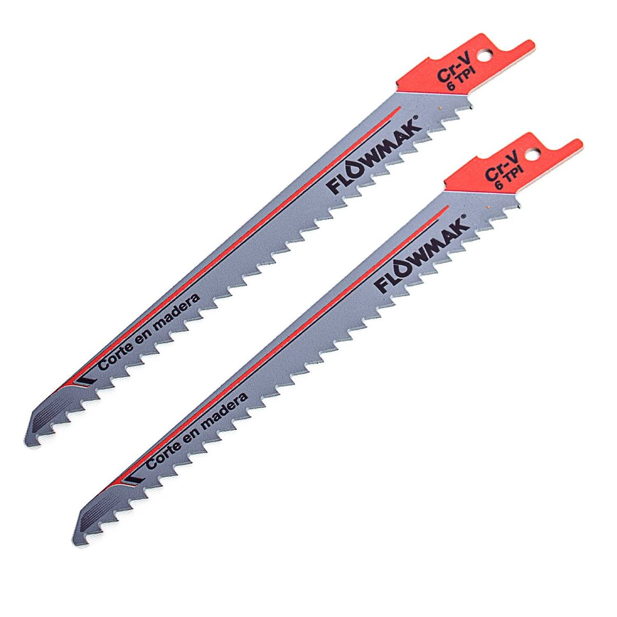 FLOWMAK - Set hojas para sierra sable madera 2 piezas