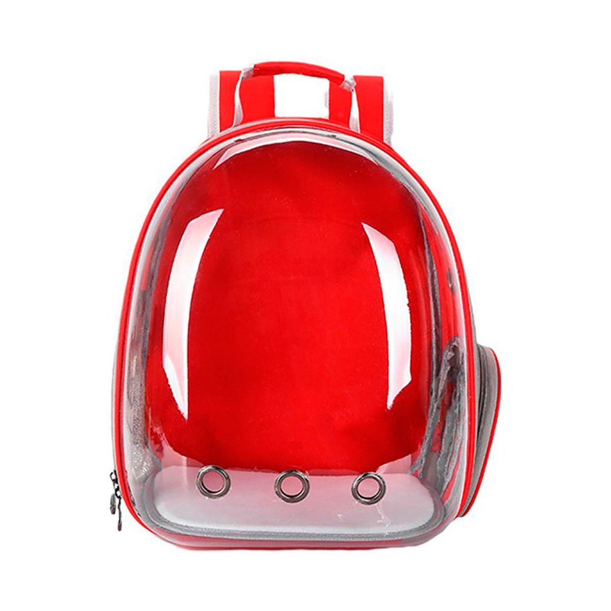 MUNDO ONLINE - Mochila Bolso transportador Gatos y Cachorro Roja