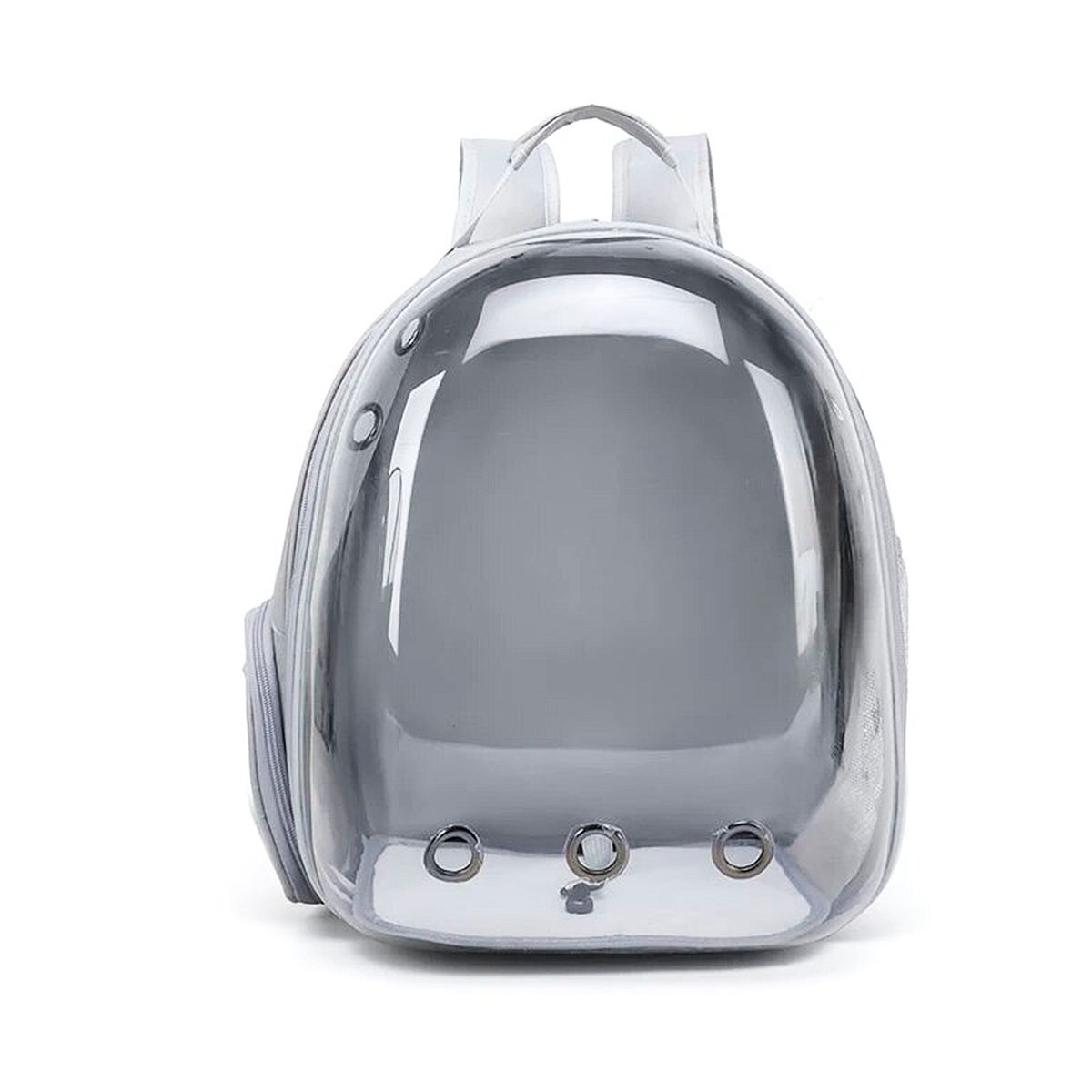 MUNDO ONLINE - Mochila Bolso transportador Gatos y Cachorro Gris