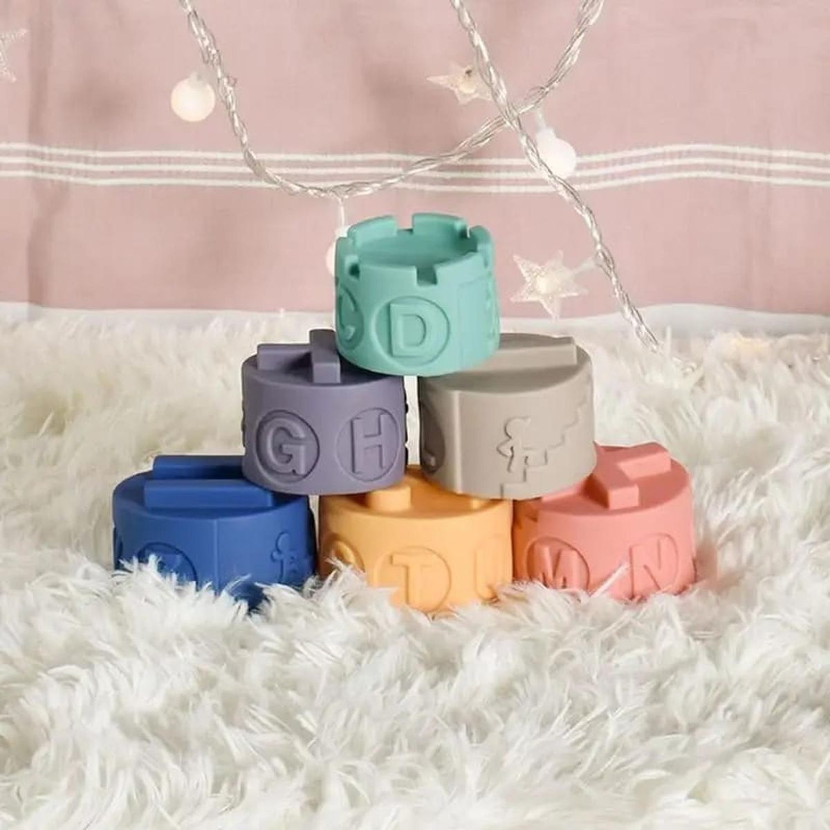 OEM - TORRE APILAMIENTO EDUCATIVA DE SILICONA MONTESSORI