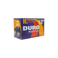 DURO - Cámara Bicicleta 12 Valvula Bicicleta 30mm Butilo