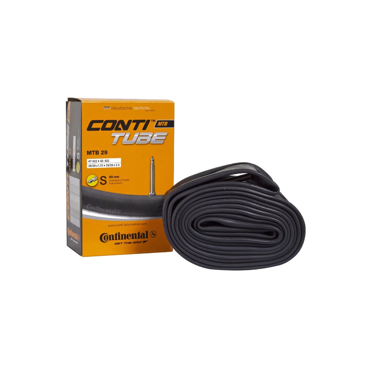 CONTINENTAL - Cámara bicicleta Continental S60 aro 29 CONTINENTAL
