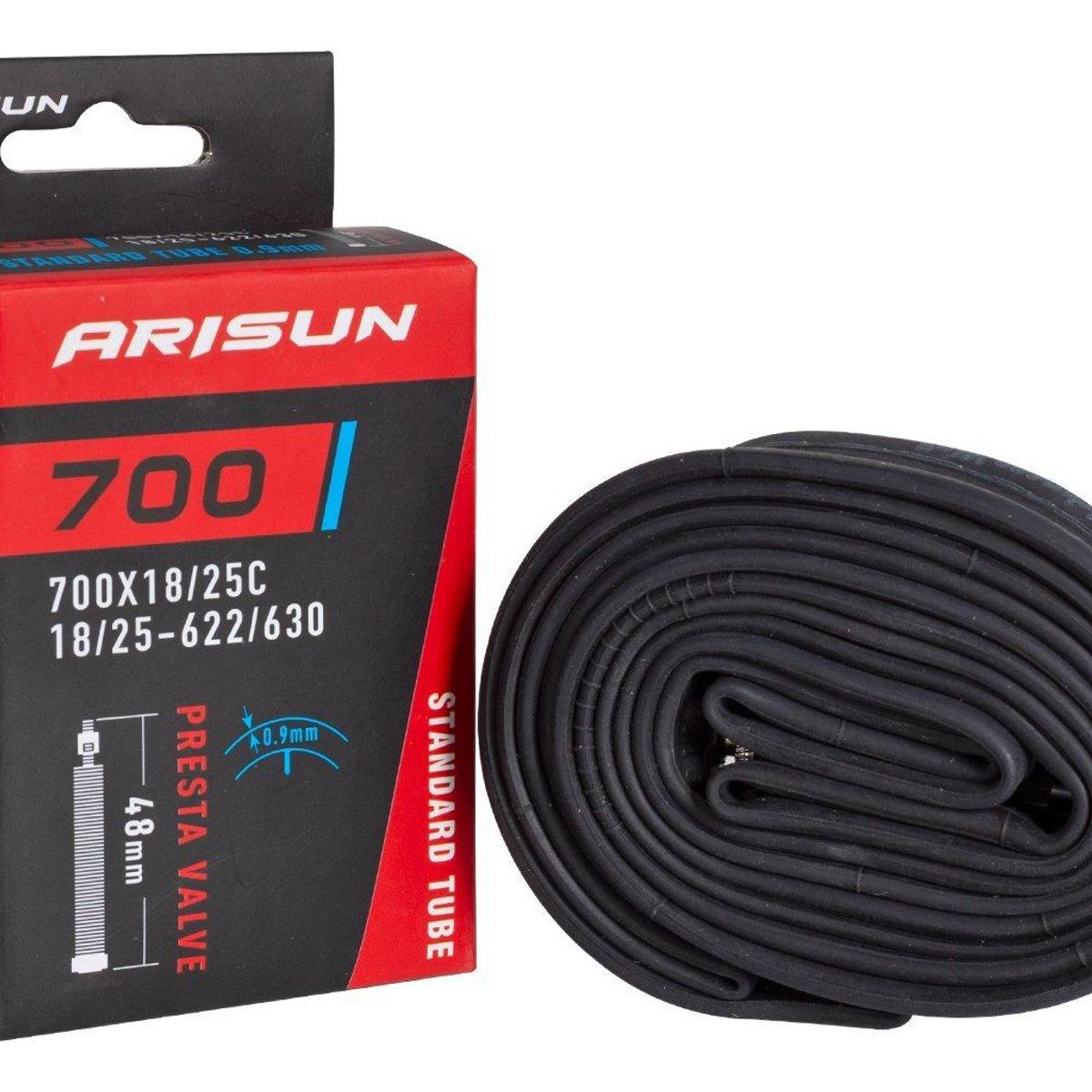ARISUN - Cámara Bicicleta Arisun 700 X 18/25c Valvula Francesa