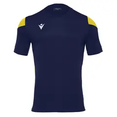 MACRON - Polera Polis Hombre Azul Marino-Amarillo