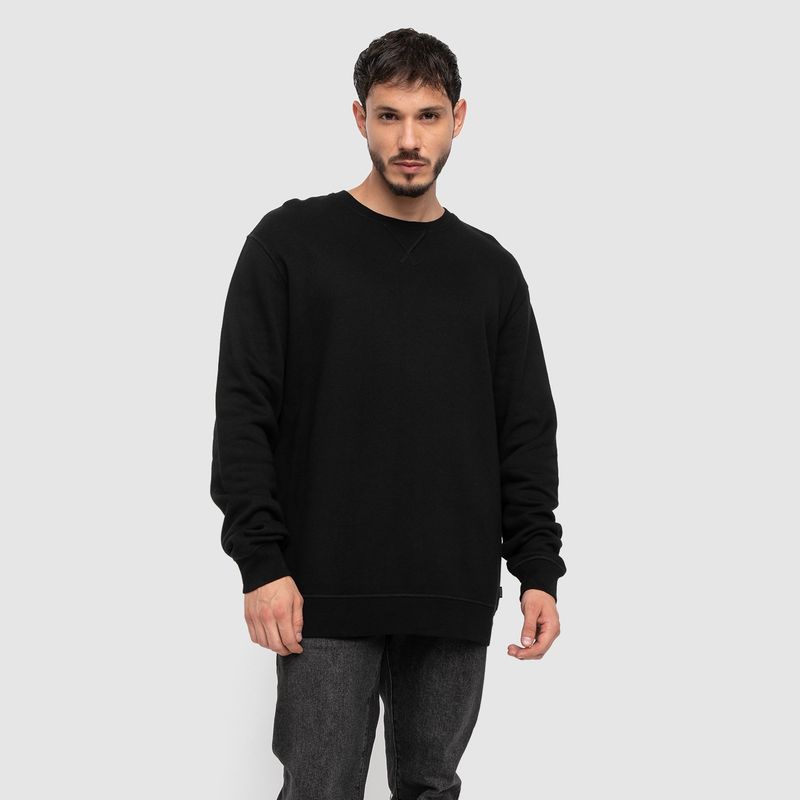 BUBBA - Crewneck Velvet  Black Bubba