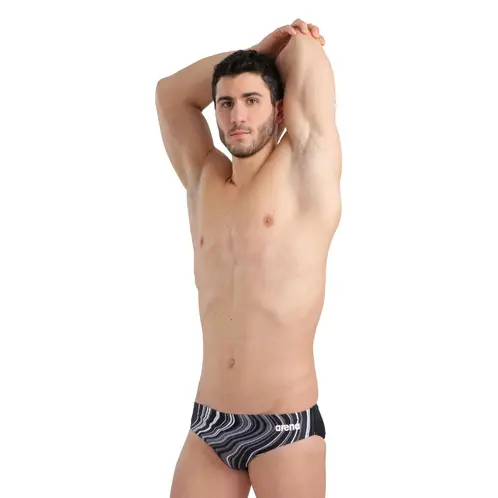 ARENA - Tanga Hombre Marbled Negro
