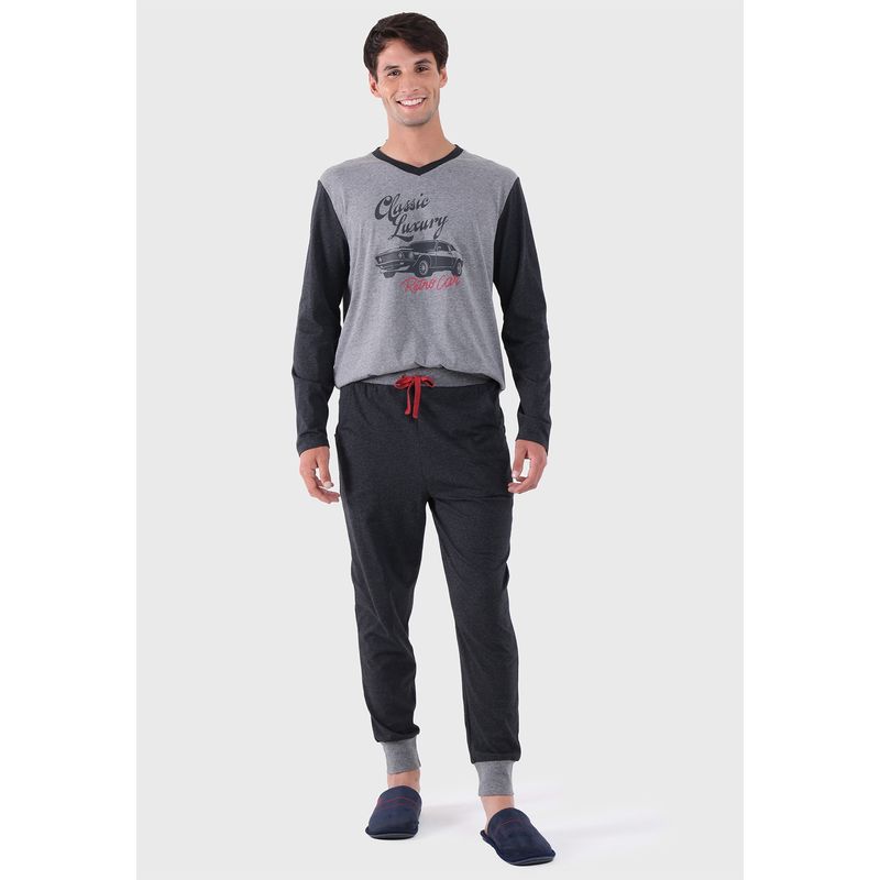 ARROW - Pijama Largo Cuello En V Arrow ARROW