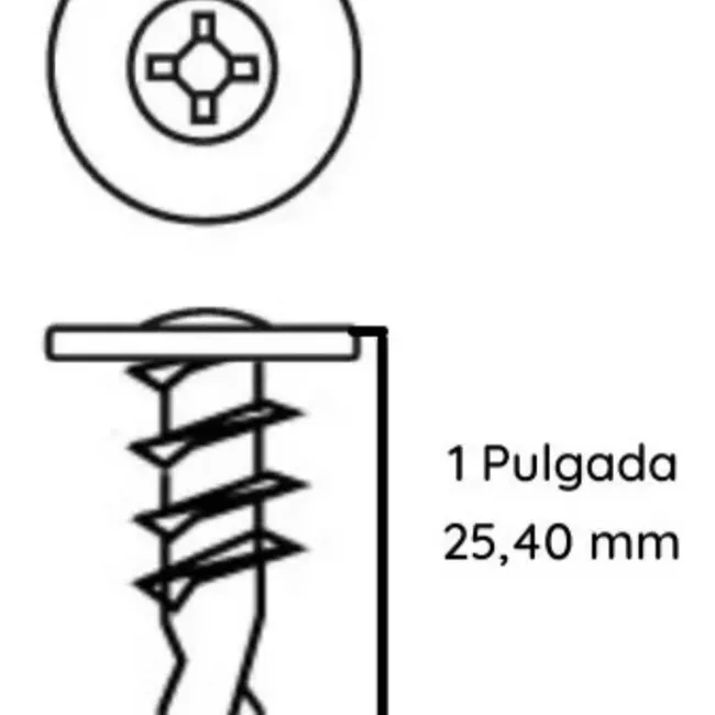 GENERICO - Tornillo Cabeza De Lenteja 8x1 Punta Broca 100 Unidades