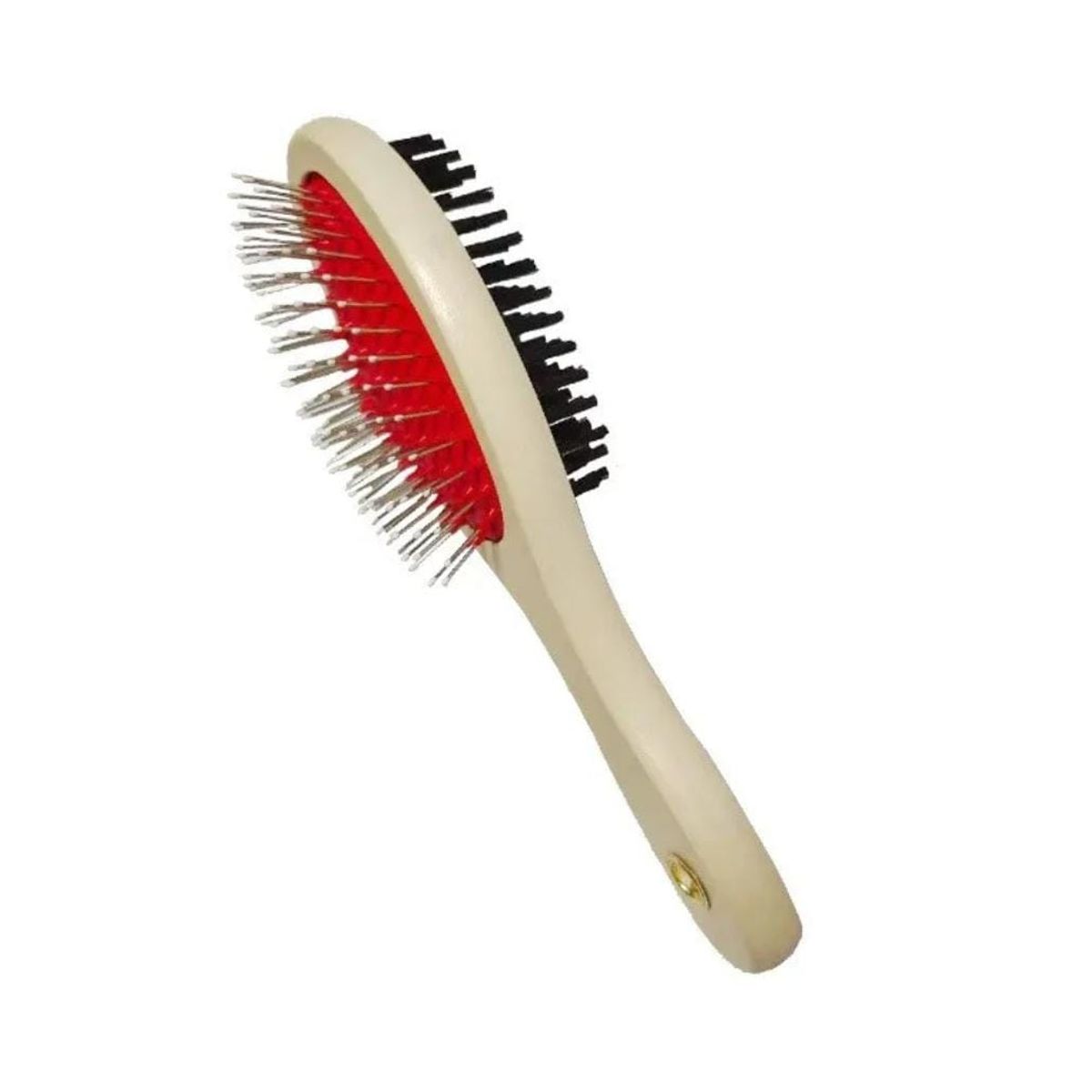 GENERICO - Cepillo de Madera doble para Mascotas Mediano