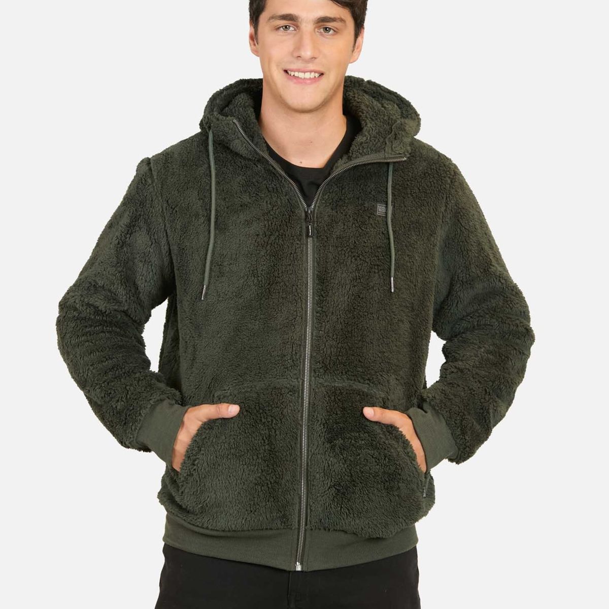 MAUI AND SONS - Poleron Chiporro Esfaiter Verde Hombre Maui And Sons