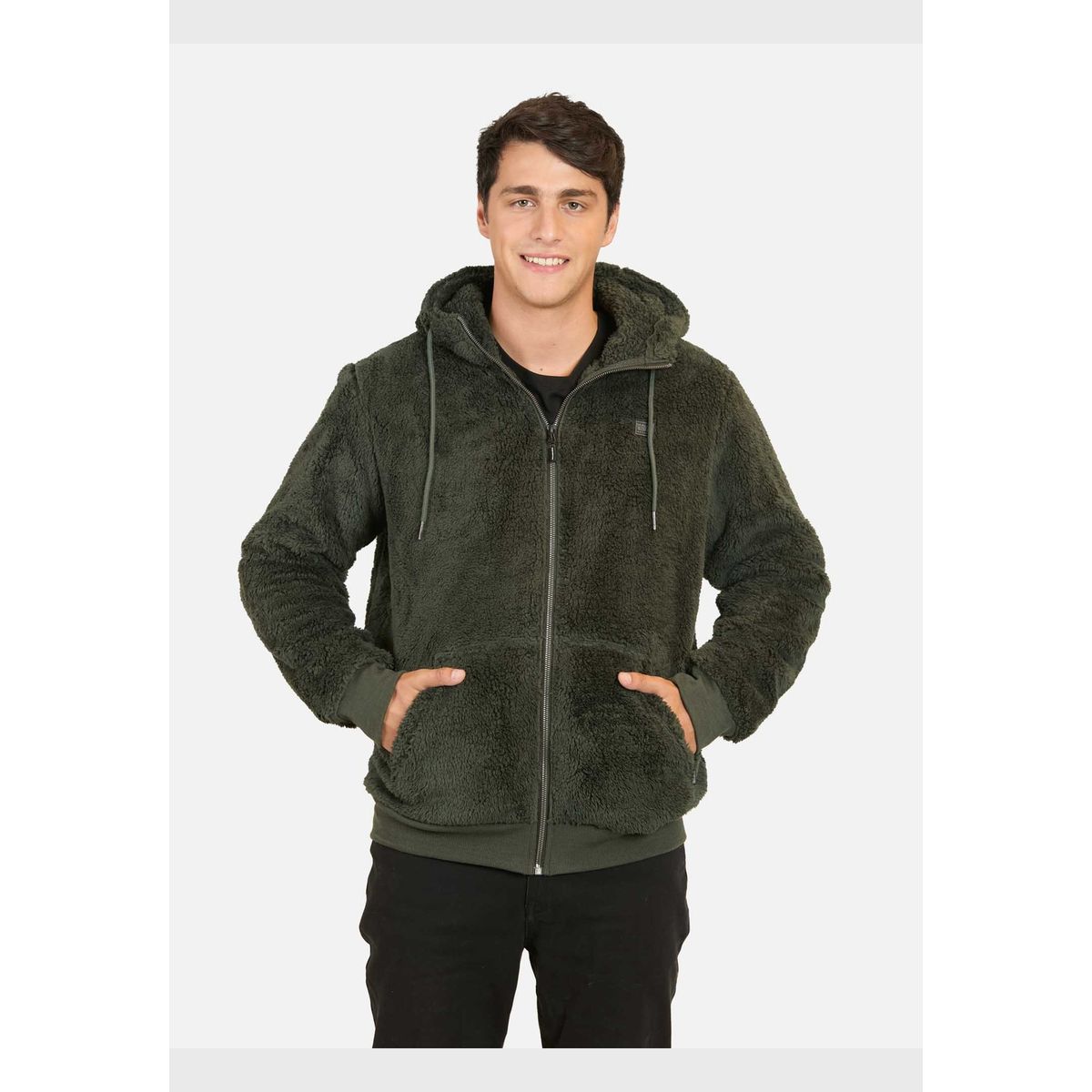 MAUI AND SONS - Poleron Chiporro Esfaiter Verde Hombre Maui And Sons