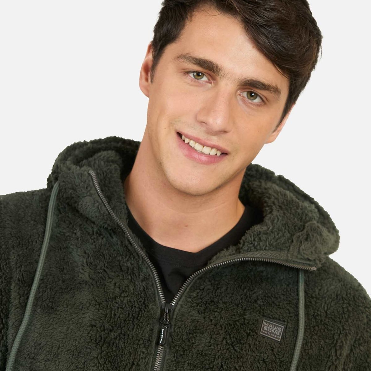 MAUI AND SONS - Poleron Chiporro Esfaiter Verde Hombre Maui And Sons