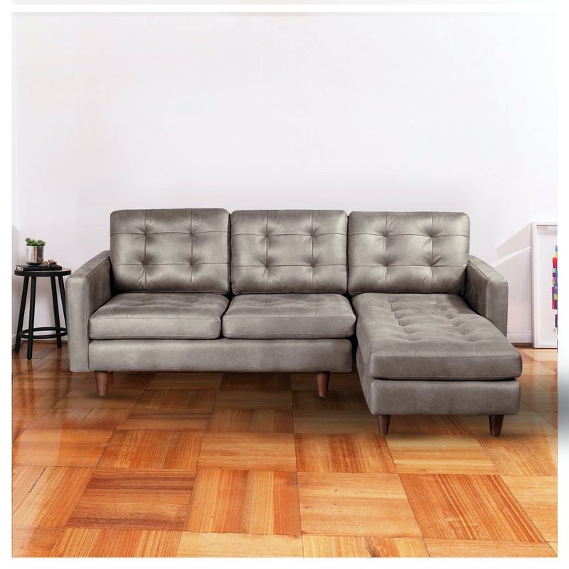 LATAM HOME - Sofá Seccional Latam Home Napoles Gris 5 Cuerpos