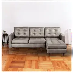 LATAM HOME - Sofá Seccional Napoles Gris 5 Cuerpos